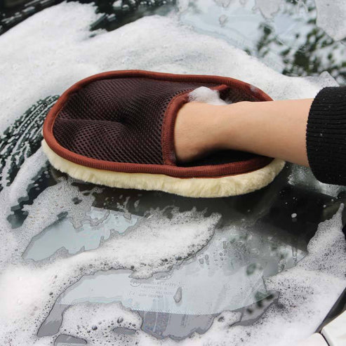 Car Wash Cleaning Glove – Soft Microfiber for Cars & Bikes