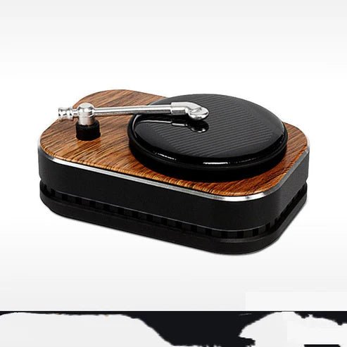 Solar Rotating Car Perfume – Record Player Aromatherapy Decor