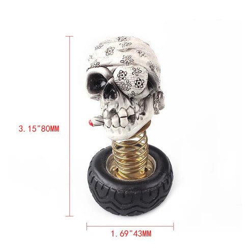 Haunted Skull Car Decor – Halloween Interior Ornament & Unique Auto Interior Accessory