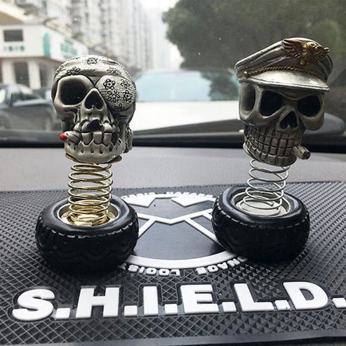 Haunted Skull Car Decor – Halloween Interior Ornament & Unique Auto Interior Accessory